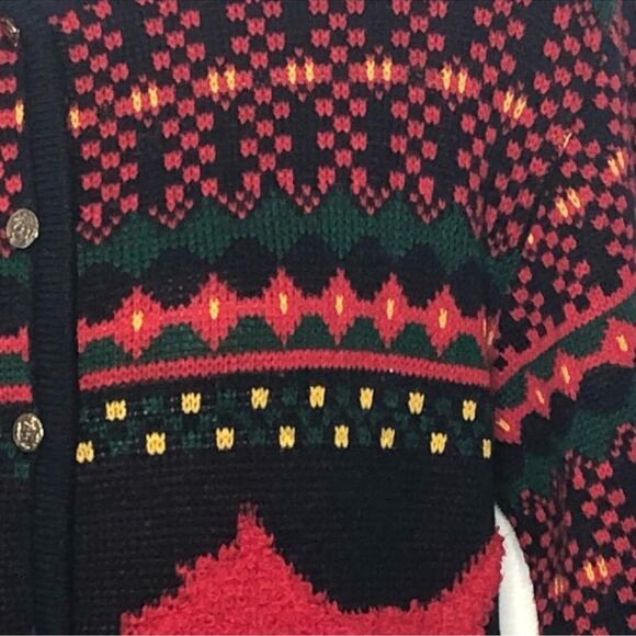 Vintage Casual Corner Scottish Terrier Cardigan M | Ugly Christmas Sweater - Picture 9 of 16